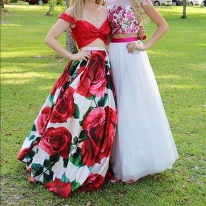 Sherri Hill Two-Piece Prom Dress (Size 2)